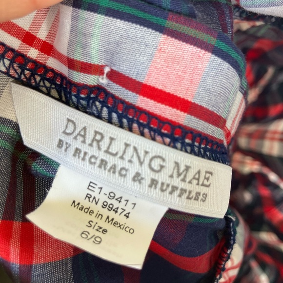 Darling Mae by RicRac & Ruffles size 6/9m EUC “J” Initial EUC - Picture 3 of 7